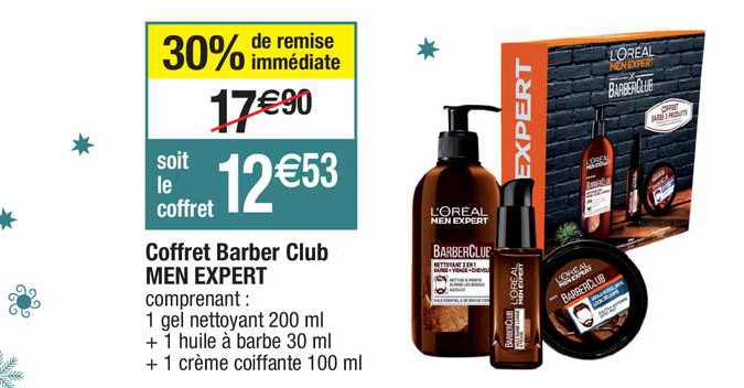 coffret barber club men expert