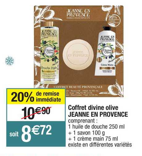 coffret divine olive jeanne en provence