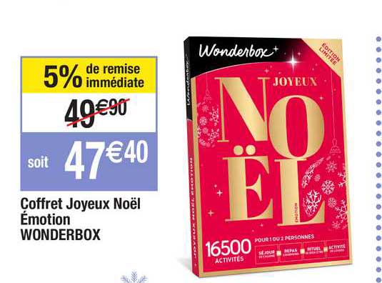 coffret joyeux noël émotion wonderbox