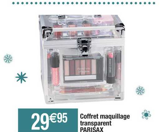 Coffret Maquillage Transparent Parisax