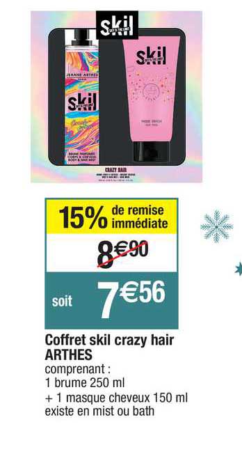 coffret skil crazy hair arthes