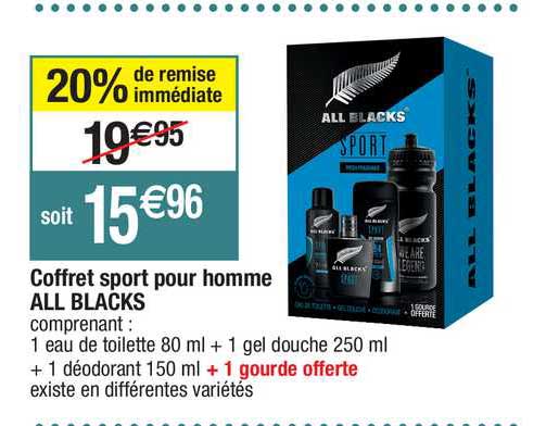 coffret sport pour homme all blacks