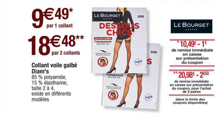 collant voile galbé diam's le bourget