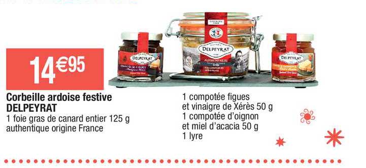 corbeille ardoise festive delpeyrat