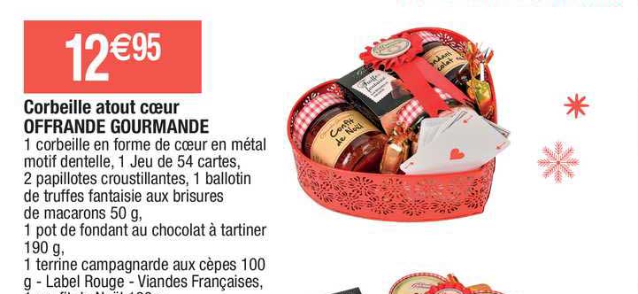 corbeille atout cœur offrande gourmande