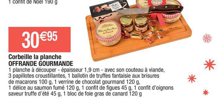 corbeille la planche offrande gourmande