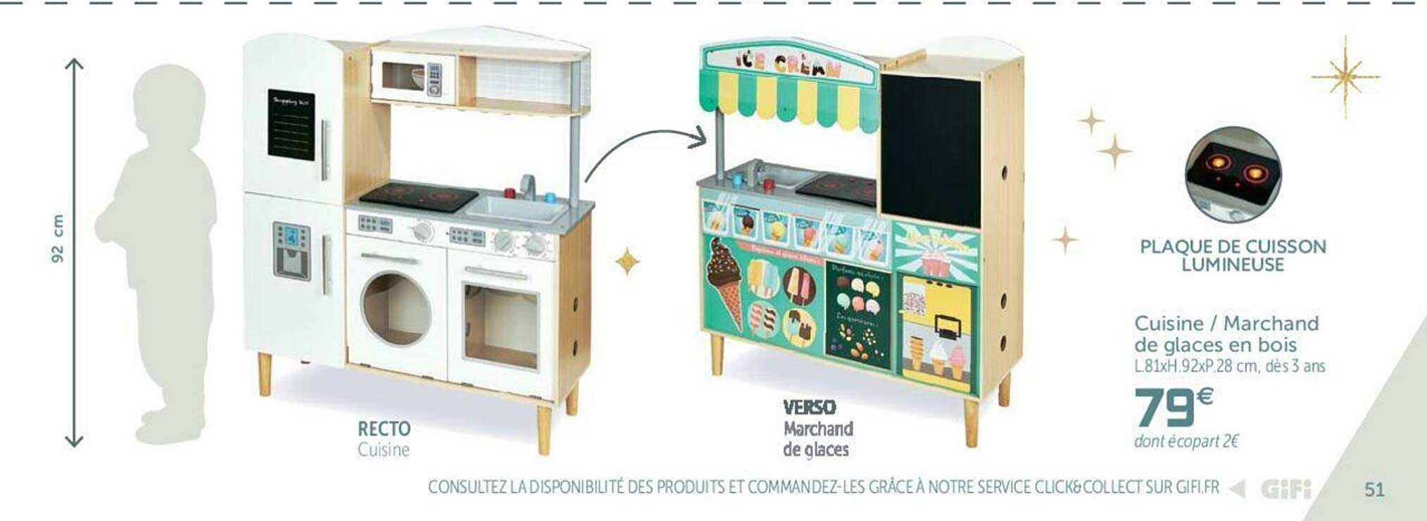 cuisine - marchand de glaces en bois