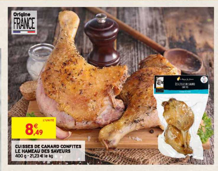 cuisses de canard confites le hameau des saveurs