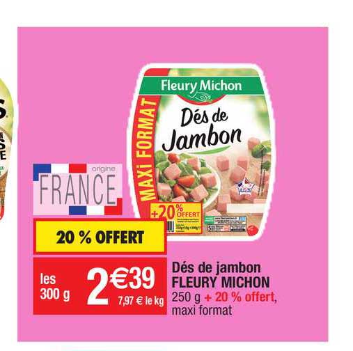 dés de jambon fleury michon