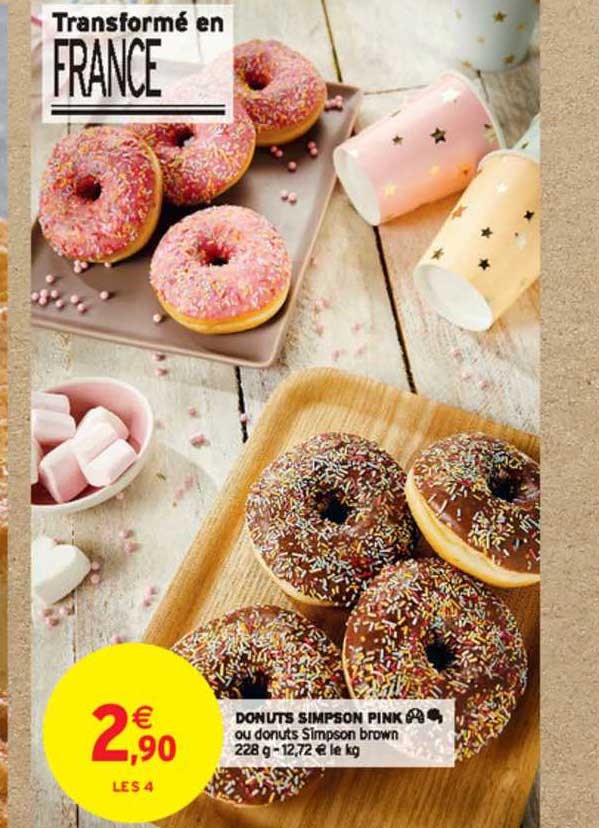 donuts simpson pink