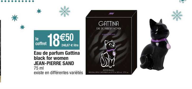 eau de parfum gattina black for women jean-pierre sand