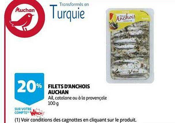 filets d'anchois auchan