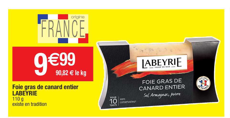 Foie Gras De Canard Entier Labeyrie