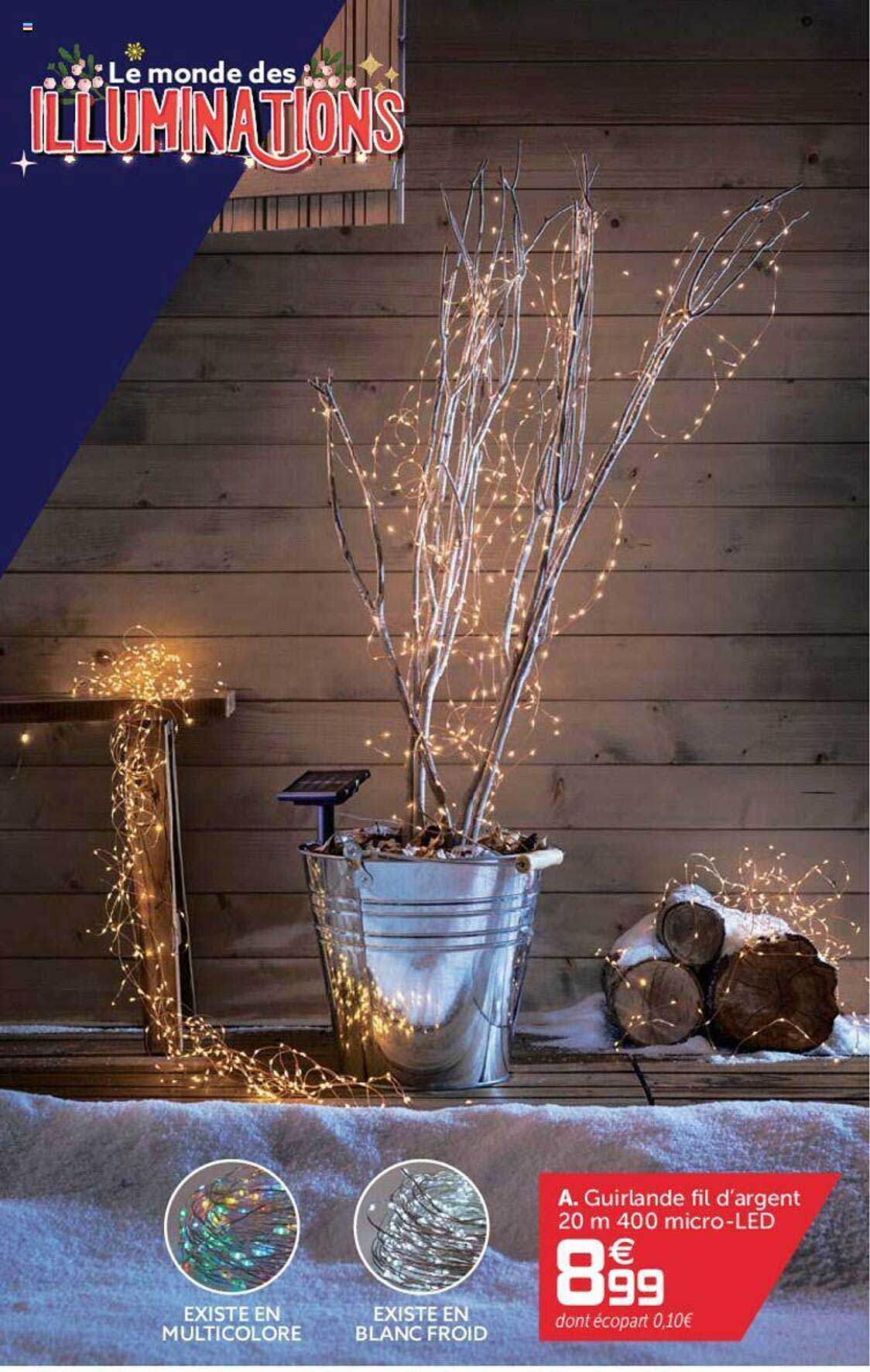 Guirlande Fil D'agent 20 M 400 Micro-led