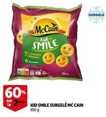 kid smile surgelé mc cain