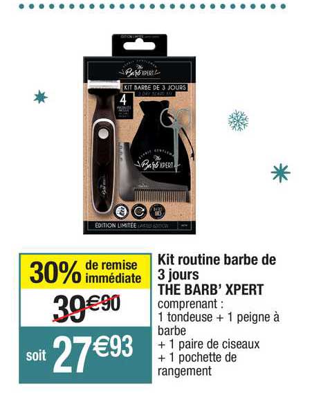 kit routine barbe de 3 jours the barb' xpert