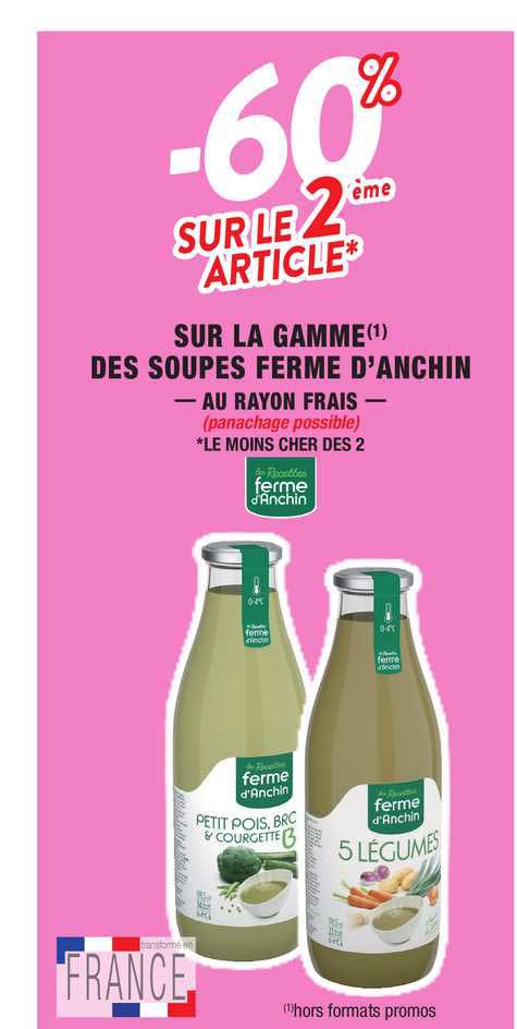 la gamme des soupes ferme d'anchin