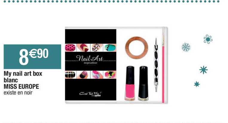 my nail art box blanc miss europe
