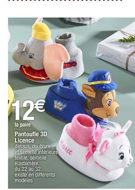 pantoufle 3d licence