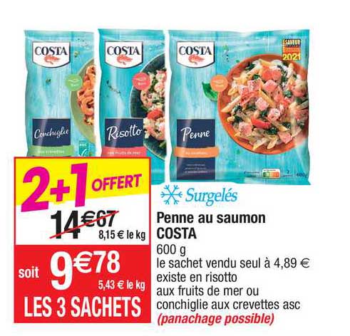 Penne Au Saumon Costa