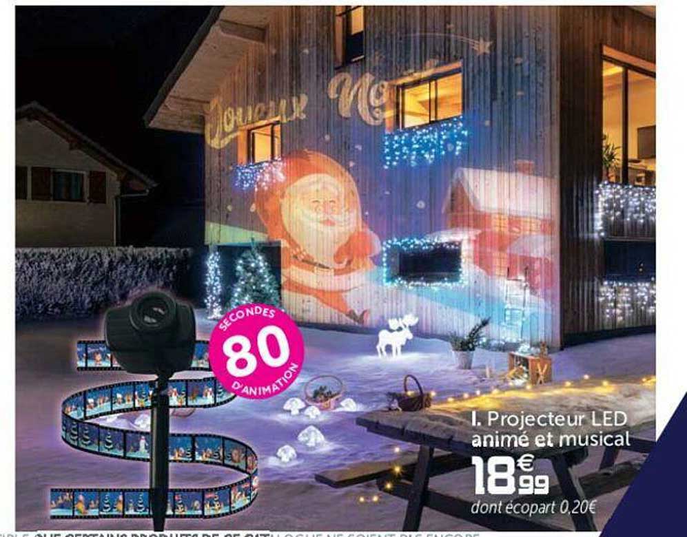 projecteur led animé tet musical