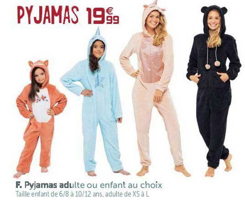 Pyajamas Adulte Ou Enfant