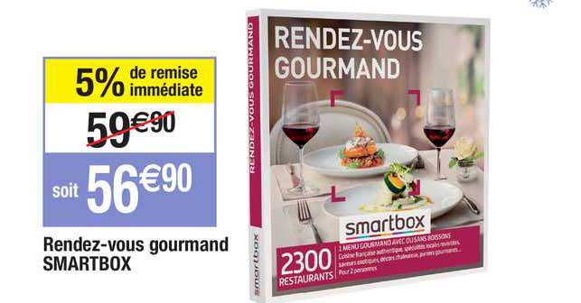 rendez-vous gourmand smartbox