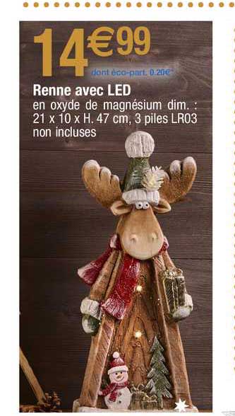 renne avec led