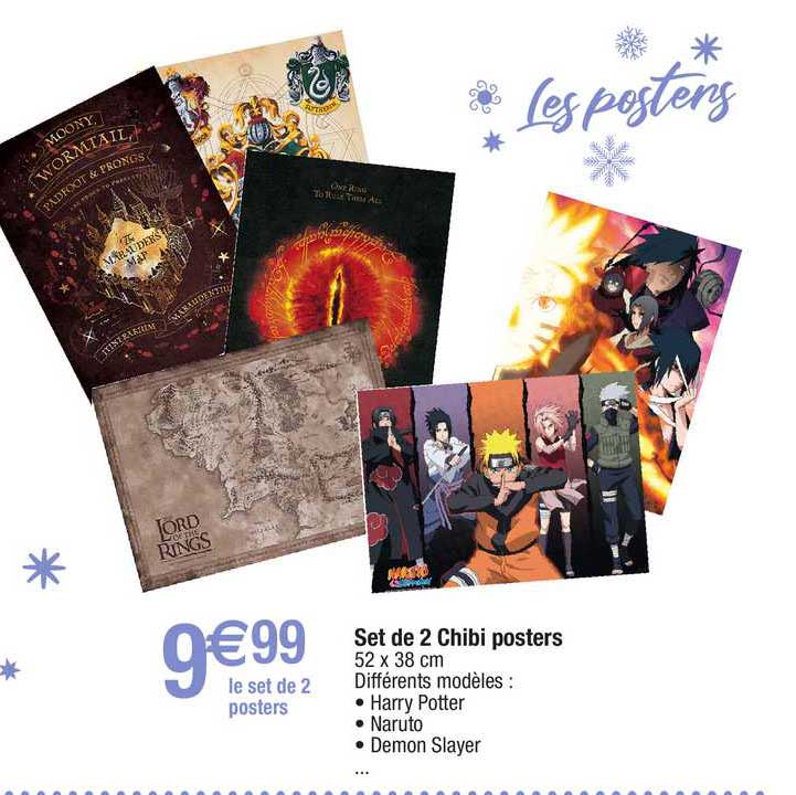 set de 2 chibi posters