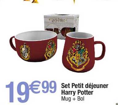 set petit déjeuner harry potter