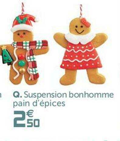 Suspension Bonhomme Pain D'épices