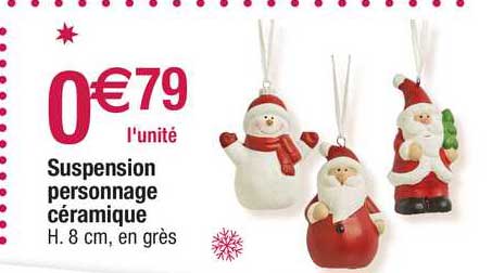 suspension personnage céramique