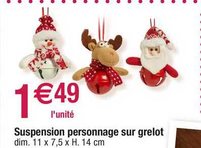 suspension personnage sur grelot