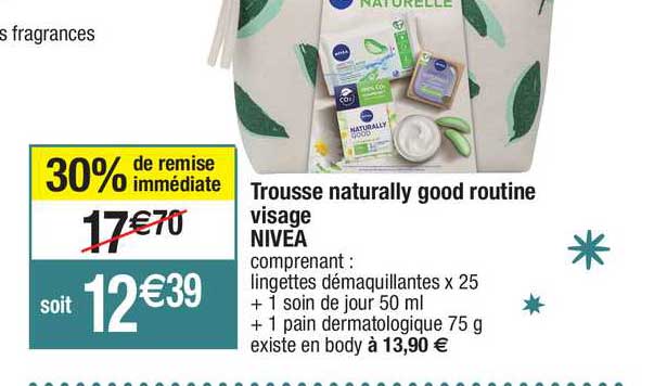 trousse naturally good routine visage nivea