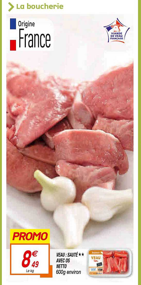 Veau : Sauté Avec Os Netto