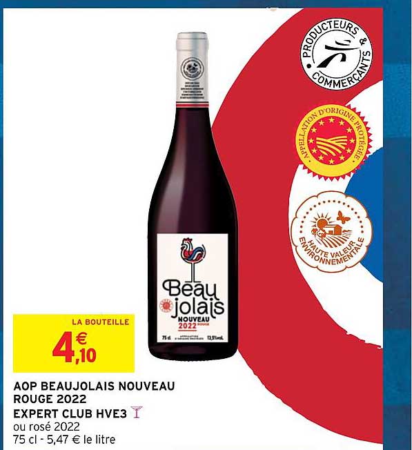 aop beaujolais nouveau rouge 2022 expert club hve3