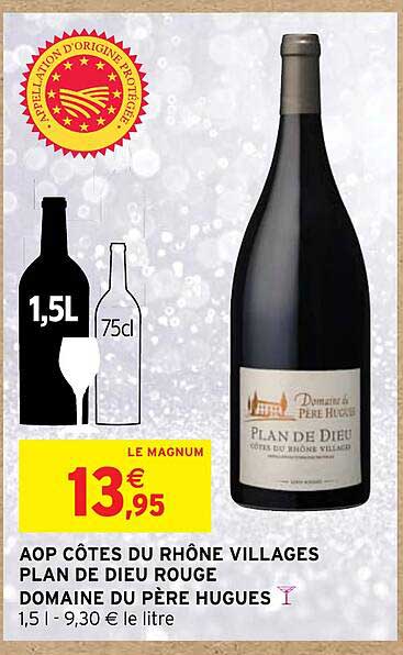 aop côtes du rhône villages plan de dieu rouge domaine du père hugues