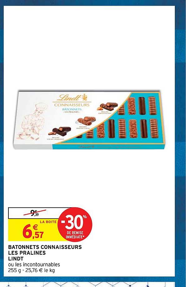 Bâtonnets Connaisseurs Les Pralinés Lindt