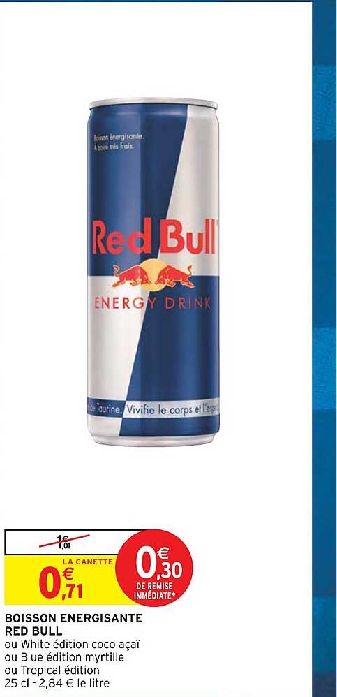boisson énergisante red bull