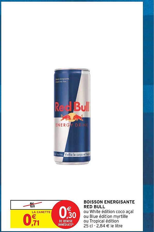 boisson énergisante red bull