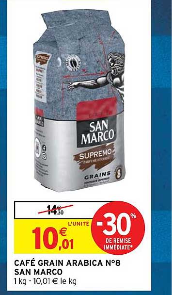 café grain arabica n°8 san marco