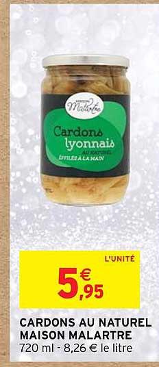 cardons au naturel maison malartre