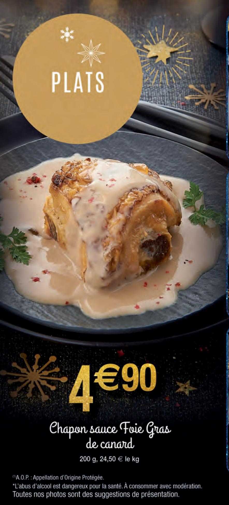 chapon sauce foie gras de canard