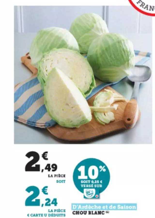 chou blanc d'ardèche et de saison
