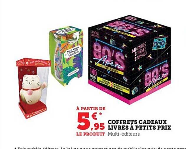 coffrets cadeaux livres à petits prix