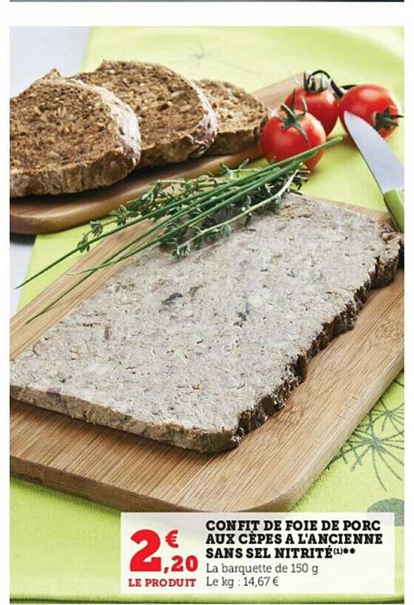 Confit De Foie De Porc Aux Cèpes à L'ancienne Sans Sel Nitrité