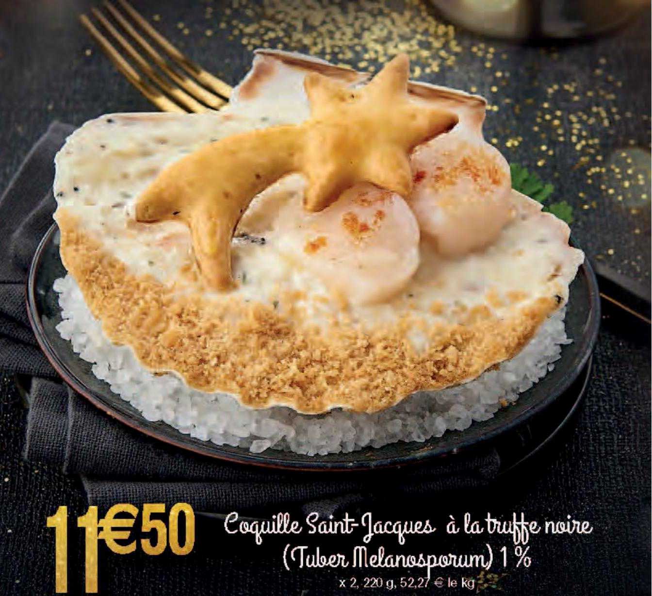 Coquille Saint-jacques à La Truffe Noire