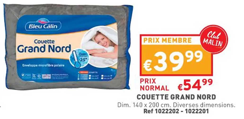 Couette Grand Nord Bleu Câlin