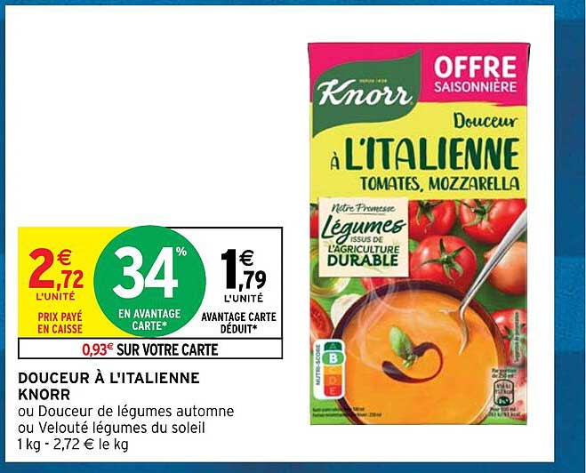 douceur à l'italienne knorr