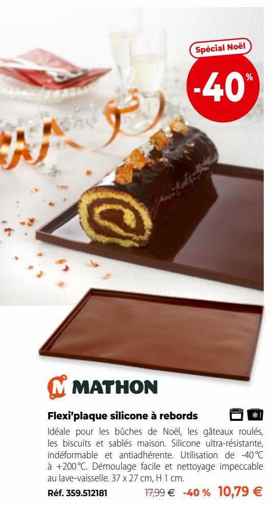 flexi'plaque silicone à rebords mathon